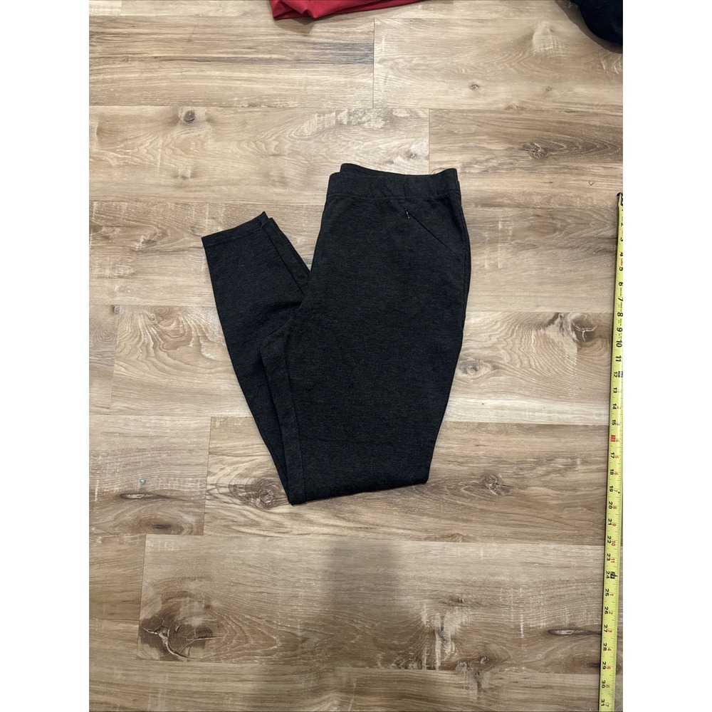 J. Jill Women's‎ Petite Large Charcoal Heather Gray Ponte Leggings Pull On